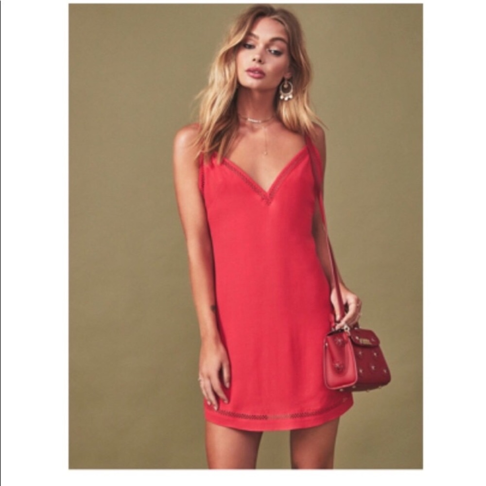 Lovers + Friends Coral Slip Dress